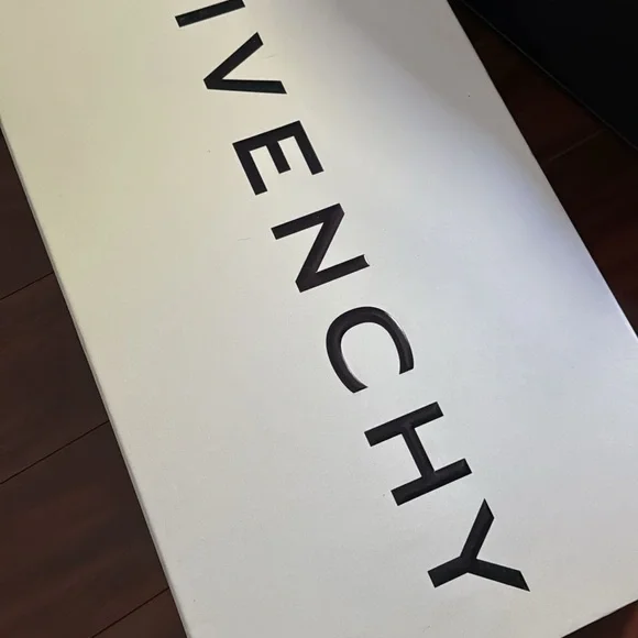 SOLD ON DPOP Givenchy Black Leather Boots with Gold Accent - Picture 5 of 15